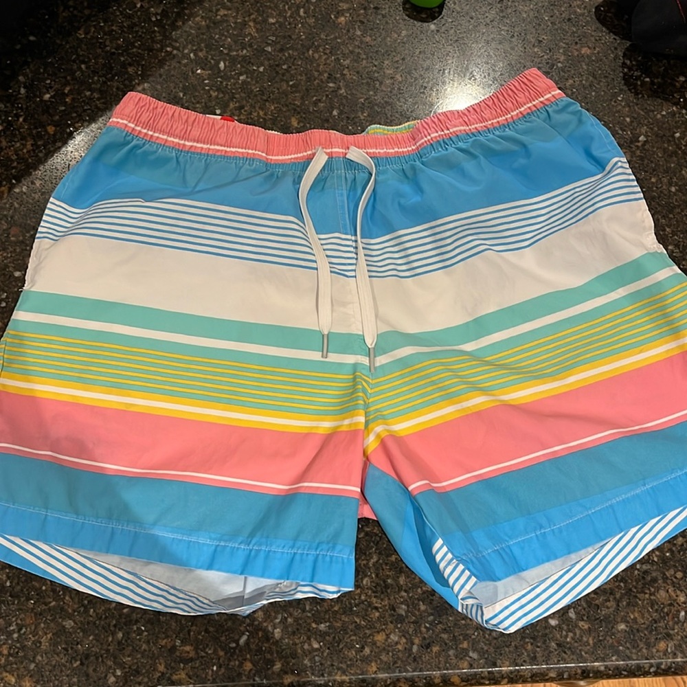 Mens swim trunks. Chubbies brand.